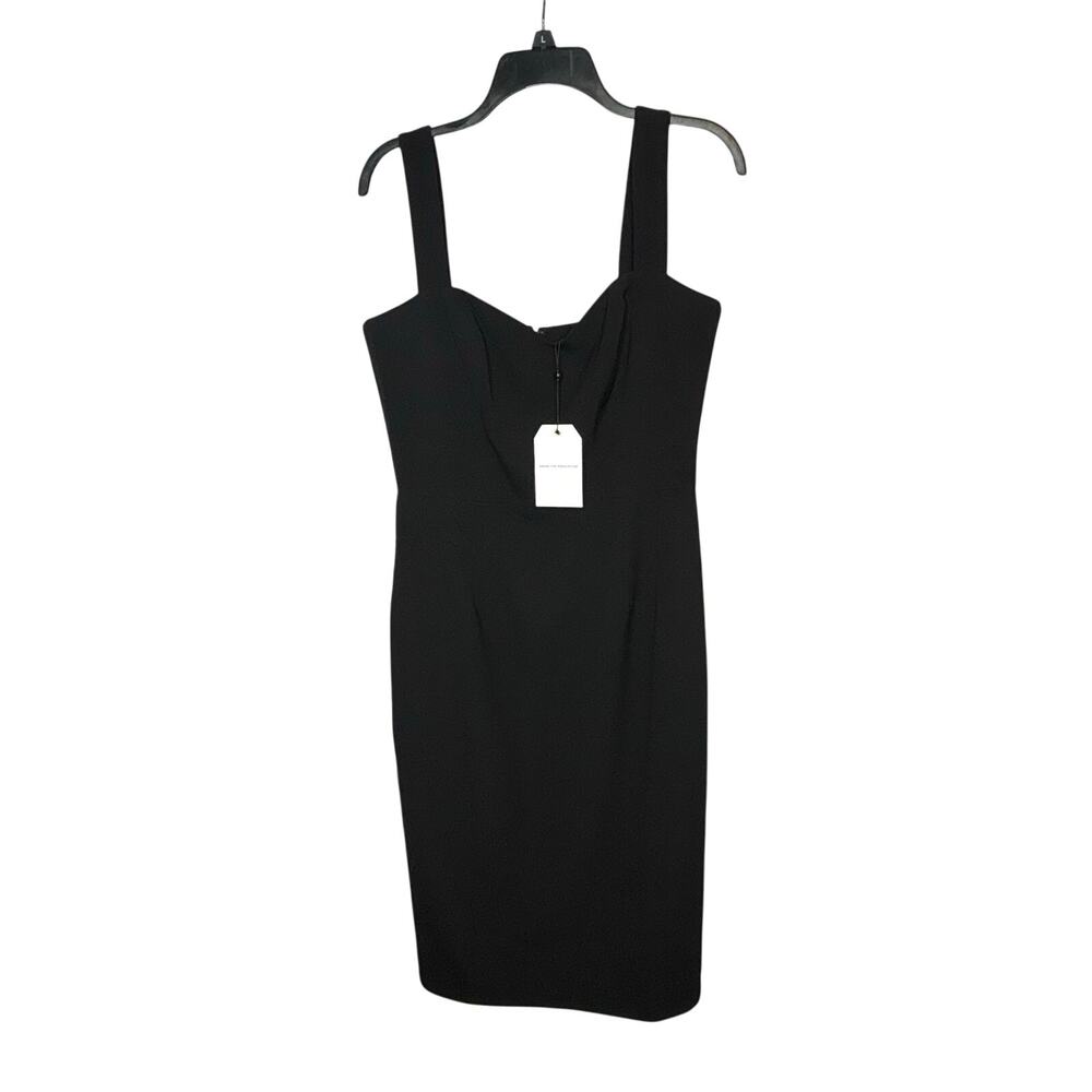 Dress the Population Nicole LBD Classic Sleeveless Little Black Dress Large New